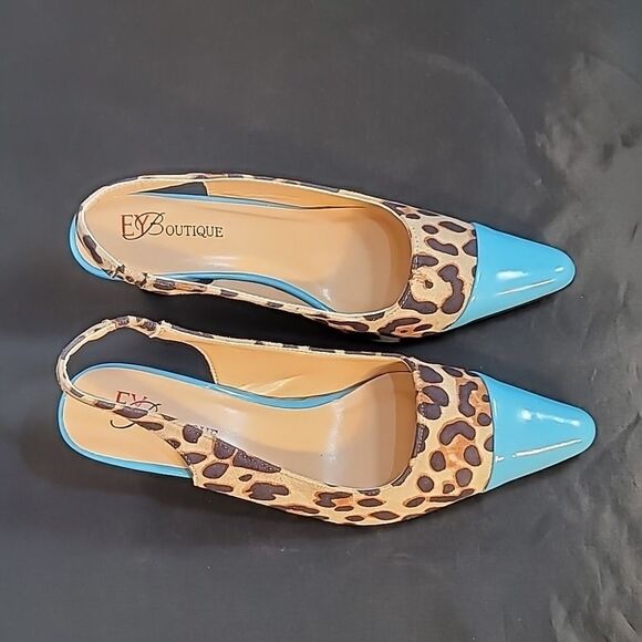 BRAND NEW WILD ABOUT COLOR SLINGBACK BY EY BOUTIQUE STYLISH SLINGBACKS SHOES - Picture 8 of 14